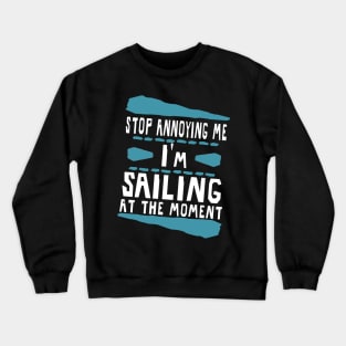 Sailing Sailboat Sailboats Captain Girls Boys Crewneck Sweatshirt